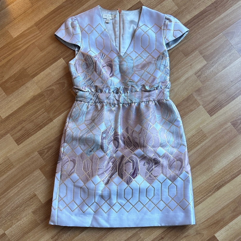 Ted Baker Pastel Geometric Mini Dress